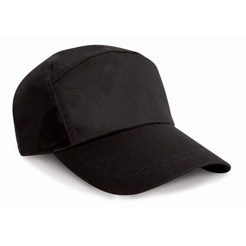 Result Unisex Plain Baseball Cap / Black